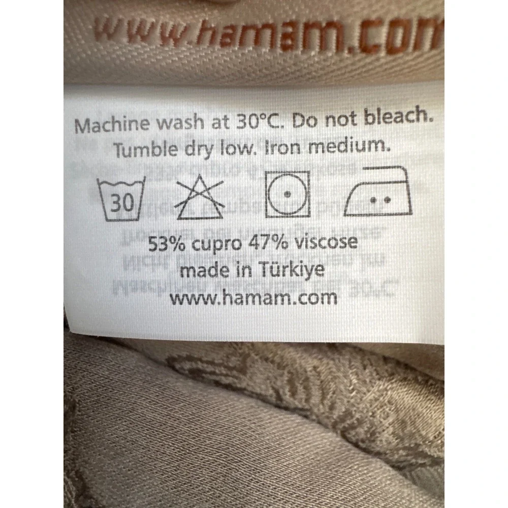 Williams Sonoma Hamam Dune Floral Jacquard Cupro Viscose Pillow Sham Sample 28in